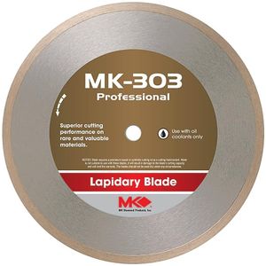 MK Diamond 153742 mk-303 Professional 4-inch diámetro Lapidary Blade by .014-inch de ancho por 1/2-inch Arbor