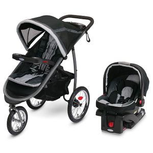 Carrito de bebé Graco FastAction con sistema doblador basculante, Gotham