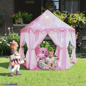 Tienda  Niñas Grande Hexagon Playhouse Niños Castillo Play