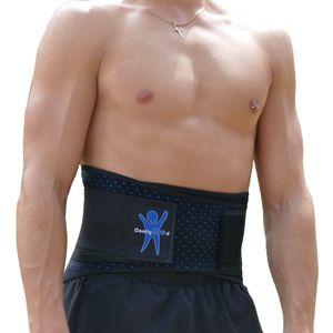 ComfyMed CM-AB18 - Faja lumbar para alivio del dolor de espalda baja - Cinturón de apoyo para hombres y mujeres - Tratamiento de ciática, escoliosis,
