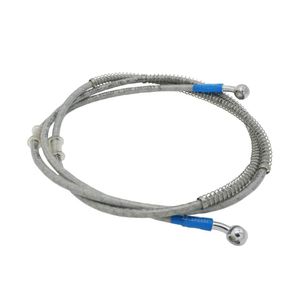 Manguera de freno hidráulico reforzada para motocicleta, 5.512 in, de acero inoxidable trenzado, para motocicleta, pit Dirt Bike, Enduro Motocross Str