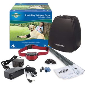 PetSafe Stay & Play Wireless Fence for Stubborn Dogs – Above Ground Electric Pet Fence – from the Parent Company of INVISIBLE FENCE Brand