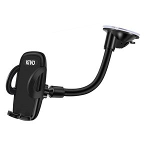 KIVO Soporte universal para teléfono de coche, salpicadero y parabrisas, 8.3 in, brazo largo, soporte para teléfono de coche con un solo toque, compat