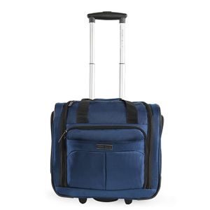 Perry Ellis Excess - Bolsa de transporte con 9 bolsillos bajo el asiento, Marino), PE-UD-74-NY