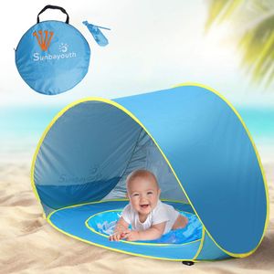 Sunba - Paraguas de playa para bebé, protección UV, protección UV, para piscina