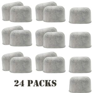 Paquete de 24 filtros de agua de carbón de repuesto compatibles con Cuisinart.
