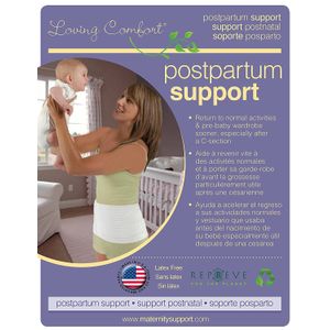 El cinturón de apoyo posparto "original" de Loving Comfort, soporte abdominal ajustable para recuperación posnatal y de cesión, M