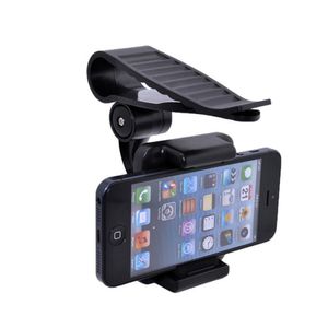 geekercity teléfono celular Soporte de coche universal 360 Rotating Car Sun Visor Mount Soporte de apoyo Clip para GPS iPhone5 5S 5 C 6 6S Plus se Sam