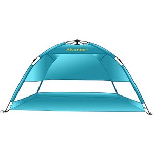 Alvantor Beach Tent Umbrella Outdoor Sun Shelter Cabana Automatic Pop Up UPF 50+ Sun Shade Portable Camping Hiking Canopy Easy Setup Windproof Patent