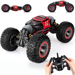 KingsDragon - Coche de control remoto de 2,4 GHZ, de alta velocidad, coches de carreras, RC Rock Crawler con baterías recargables, motores para interi