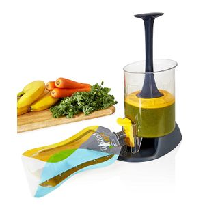 Nutripouch Drinks Reusable/Sealable Pouch Storage System - Enjoy Blended Juices, Home Made Juices, Energy Drinks & Smoothies, Water, Organic Food & Mo