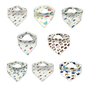 Bebé Bandana babero dentición Set, unisex 8-Pack ajustable suave y absorbente