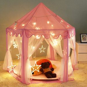 Laylala Kids Play Tent Children Large Playhouse Indoor/Outdoor Play Fairy Princess Castle Tent, Portable Fun Perfect Hexagon Large Playhouse Toys for