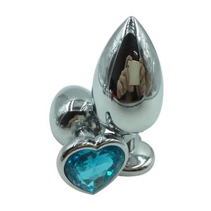 loveria envío gratis Gran Regalo, Nueva forma de corazón acero inoxidable Butt Plug Anal Sex Game Aumentar la Sex Fun para mujer Cosplay/Lover/pareja