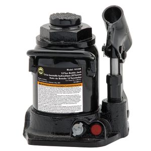 Omega 10129b Negro Shorty hidráulico de botella (Jack – 12 Ton Capacidad