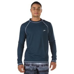 Speedo - Camiseta de natación para hombre de manga larga