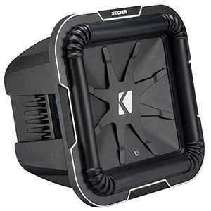 Kicker L710 Q-Class - Subwoofer, cuadrado, 9.8 in, bobina de voz doble, 2 Ohm