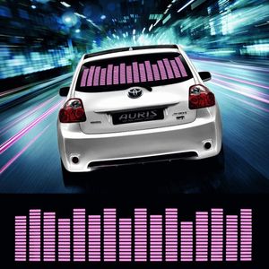 DIYAH etiquetas adhesivas con luces brillantes LED para auto que se activan con sonido y música, lámparas sensibles a la voz, audio, ritmo, ecualizado