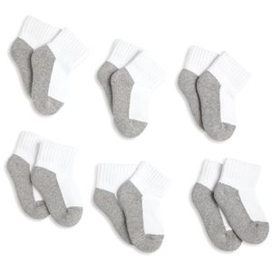 jefferies socks, LLC Unisex Bebé 6 Pack Seamless Sport Media cojín cuarto calcetines