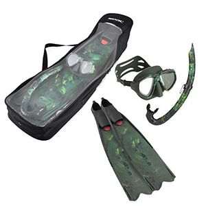 Seac Motus Mascarilla de buceo – Juego de aletas – verde camuflaje