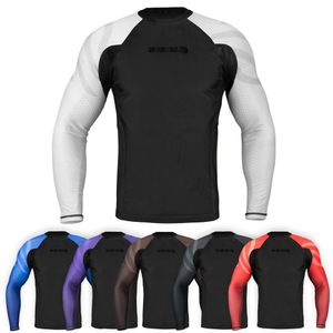 Sanabul Essentials MMA BJJ - Camiseta de compresión de manga larga para lucha libre