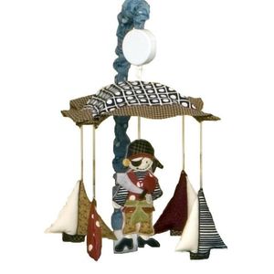 Cuento de algodón diseños piratas Cove móvil musical, Náutico, Multicolor/Ninguno