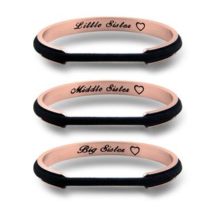 Zuo Bao - Pulsera de acero inoxidable para hermanas y hermanas
