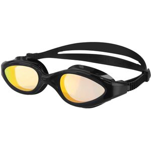 KONA81 Barracuda K932- Gafas de natación con espejo curvado, marco de una sola pieza, triatlón protección UV sin fugas, fácil de ajustar, ligero y cóm