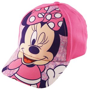 Disney Niñas Minnie Mouse – Gorra de béisbol, talla única , Rosado