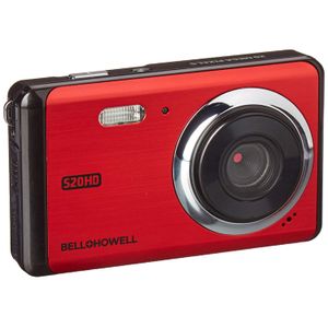 Bell + Howell (R) s20hd-r 20-megapixel s20hd HD 1080P cámara digital (Rojo)