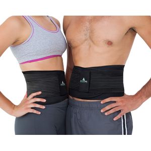 AllyFlex - Espalda para alivio del dolor de espalda baja - Almohadillas de lumbar 3D médicas para apoyo lumbar de espalda baja y músculos en cada ángu