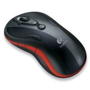 Logitech mediaplay Cordless Mouse- Rojo