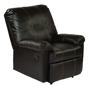 Office Star Kensington reclinables (Piel regenerada, Café expreso