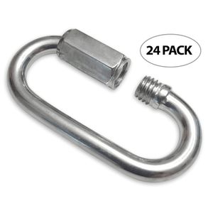 Enlaces rápidos | eslabones | 1/8 inch Zinc Plated – 24 Pack