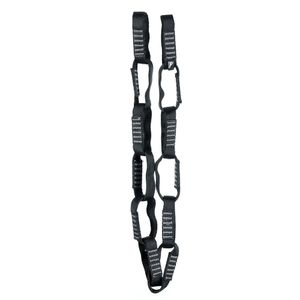 Fusion Climb 12 Loop Loop Daisy Chain 5000 Lb Prueba Nylon a modo de 36" x 0.75" bordada Negro Individual