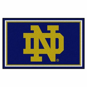 Fanmats NCAA Notre Dame Fighting Irish Nylon Face 4 x 6 Plush Alfombra