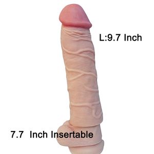 Uee 9.7 inch 70% ENLARGER, ultra-lifelike Fantasy X-TENSIONS perfecto alargador de pene, ponerlo en lo que quieras