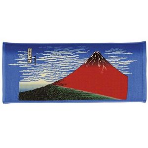 Marushin Hokusai - Toalla de gasa, 13.4 x 31.5 in, color rojo