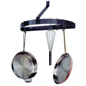 Enclume PR9 HS Premier pared medio círculo Pot Rack, martillado acero