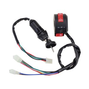 goofit de manubrio de moto encendido interruptores de Kill con clave para Scooter de 50 cc 70 cc 90 cc 110 cc 125 cc ATV Quad