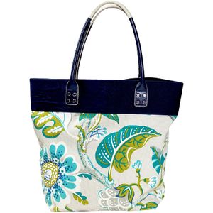 Sassy Caddy Golf Bolsos de Mano de la mujer, color azul marino/azul turquesa/crema
