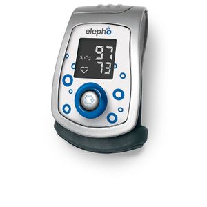 Elepho eCheck - Oxímetro de pulso con punta de dedo; dispositivo electrónico de vigilancia para mediciones rápidas y precisas del pulso y lecturas de