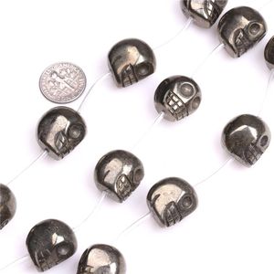 13 x 18 mm naturales ovalada gris plata Pyrite Beads para hacer joyería Strand 15"