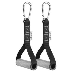 KYLIN SPORT - Correa de resistencia para máquina de cables, agarre de silicona con mosquetón de metal, versión colorida