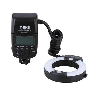 Meike – LED Macro Anillo de luz de flash para cámaras DSLR con 7 anillos adaptadores