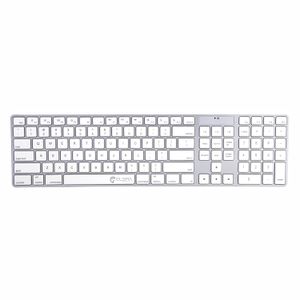 elsra USB Wired Keyboard con teclado numérico de tamaño completo para Mac kb-801 (blanco) negro