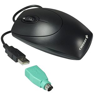 Cherry m-5450 WheelMouse, Negro, mouse óptico con rueda de desplazamiento. PS2, conectores USB. BU