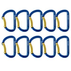 Fusion Climb Spiridon Bent Puerta de aluminio Modificado D-Shaped Mosquetón 10-pack