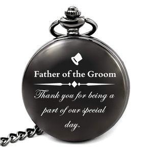 LEVONTA - Reloj de bolsillo personalizado para boda, regalo para el padre de la novia