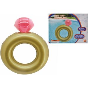 Tiovivo® inflable gigante anillo de diamante piscina y flotador
